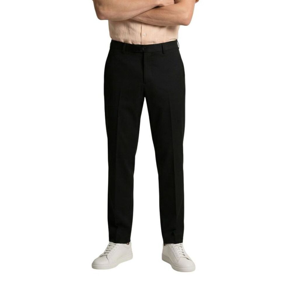 Gianni Lupo Black Polyester Skinny Men's Pants